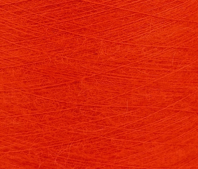 Lanificio dell’Olivo Art. Noir 2300m/100g – Super Kid Mohair & Baby Alpaka col. Neonorange